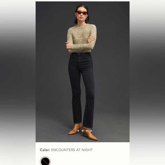 MOTHER Denim The Hustler Ankle Fray in Encounters At Night size 24 EUC - Picture 5 of 10